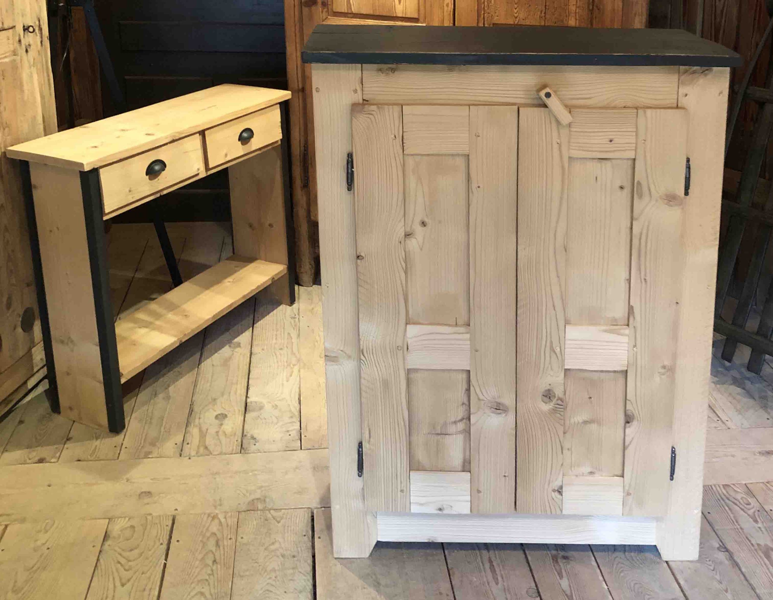 Meuble de chalet sur mesure, atelier des Gets