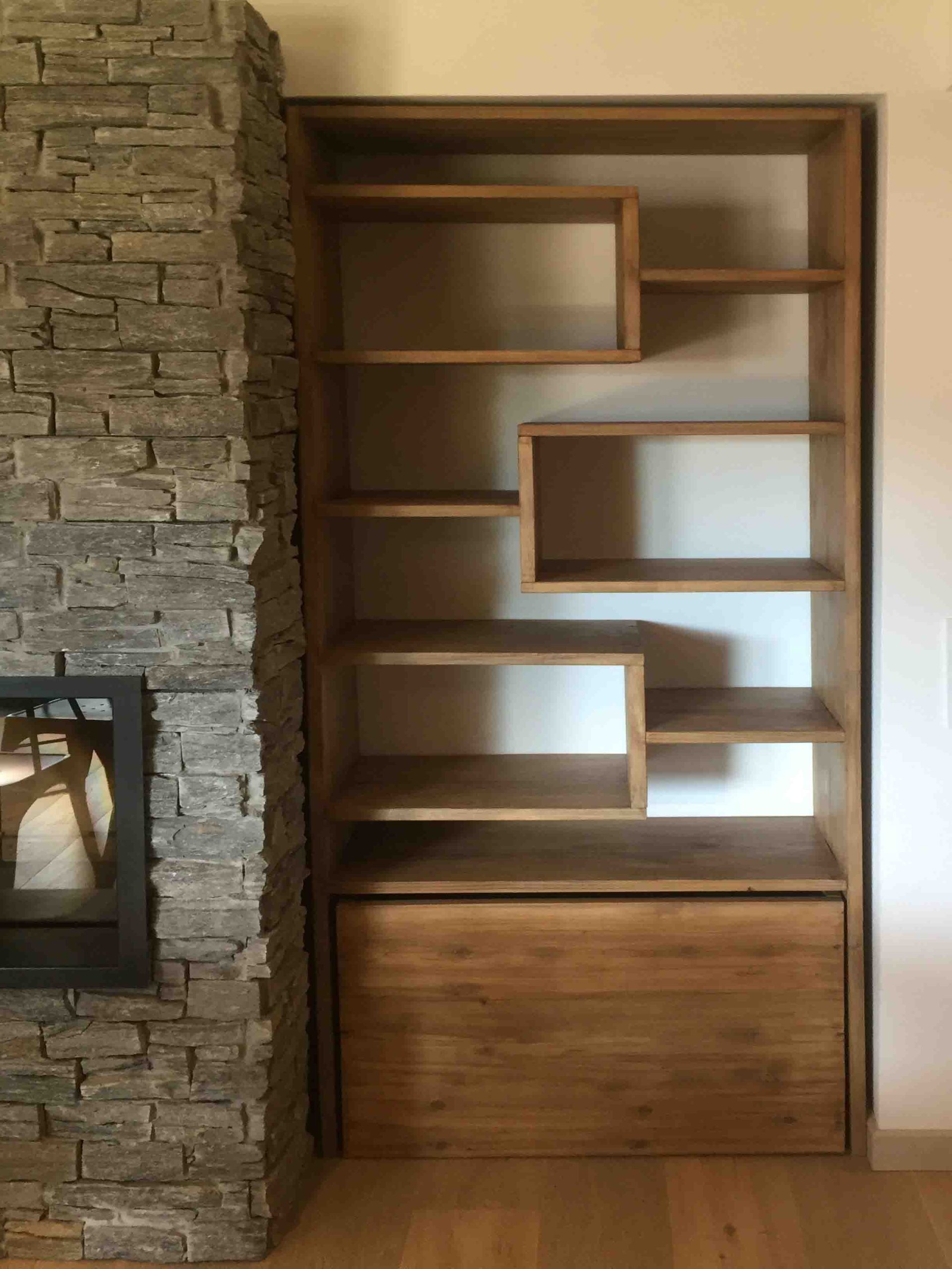 Meuble design montagne sur mesure, atelier des Gets