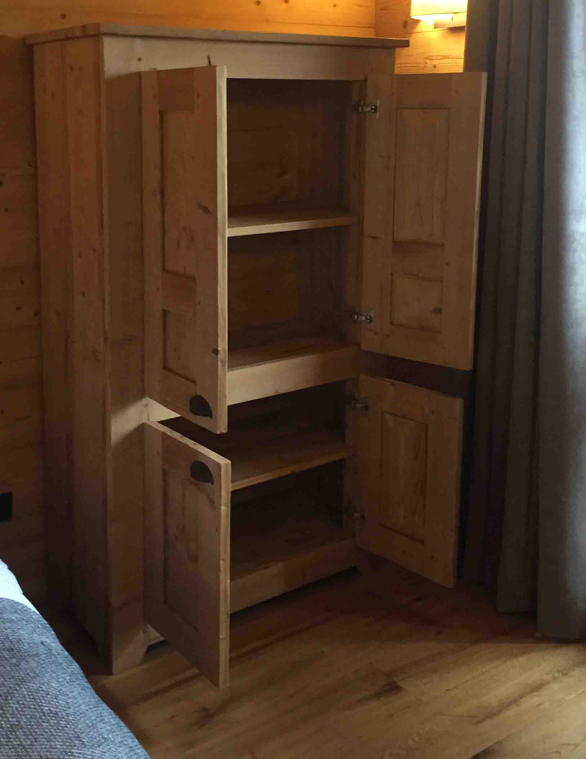 Meuble de chalet sur mesure, meubles de montagne, meubles design montagne, atelier des Gets